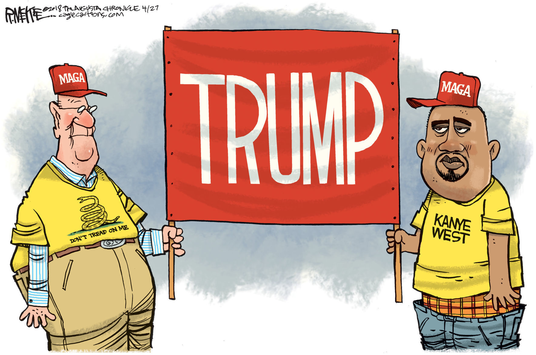 Kanye MAGA by Rick McKee, The Augusta Chronicle